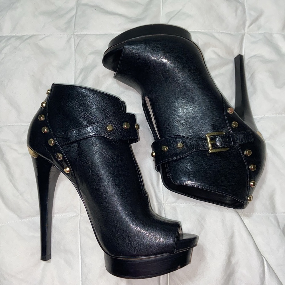 Super sexy Michael Kors Ailee Studded Peep-Toe Bootie - Picture 11 of 16